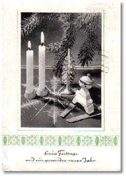 Weihnachtskarte aus dem Jahr 1973