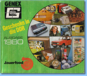 GENEX-Katalog aus dem Jahr 1980, Einband