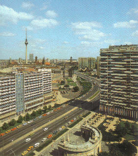 Leipziger Straße, Postkarte aus dem Jahr 1987, Foto: Kiesling, Berlin