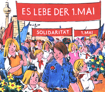 Krowicki, Maria/ Liebers, Ilse/ Schrmann, Klara/ Trk, Dorothea, Unsere Fibel, 8. Aufl., Berlin 1981, S. 75. (Illustrationen: Werner Klemke)