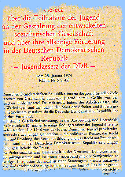 Gesetz über die Jugend Gesetz über die Jugend